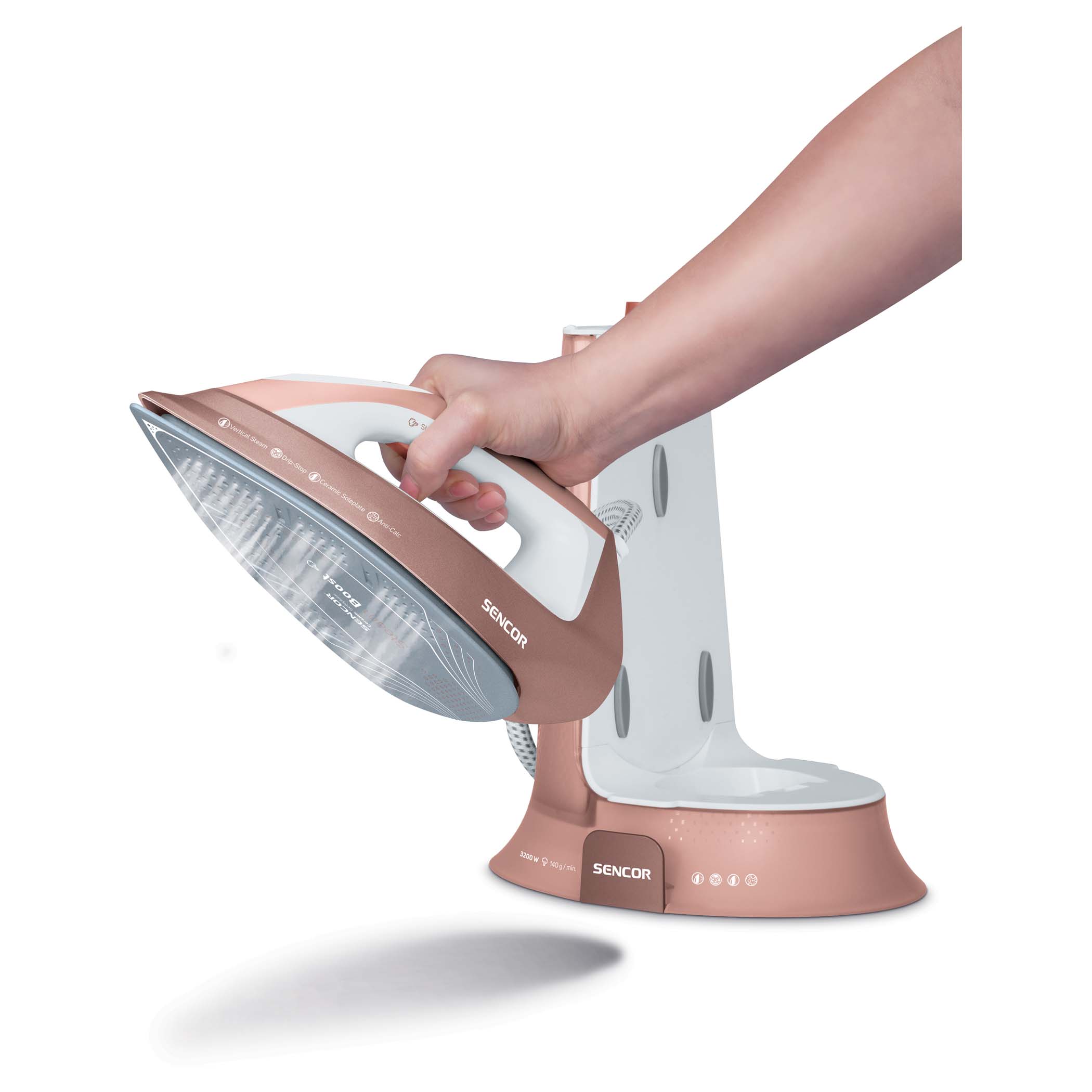 Sencor SSI 0910RS Parna stanica 3200 W Drip-stop Anti-Calc System