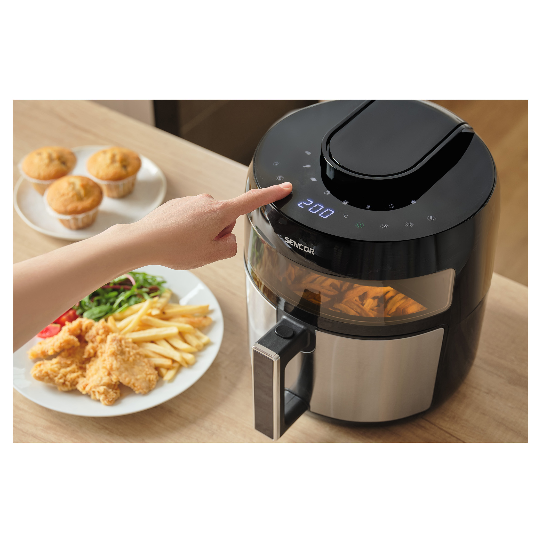 Sencor SFR 5010BK Friteza 1500W 5l Inox