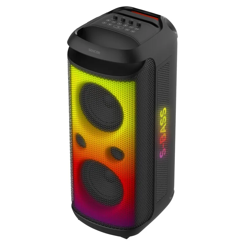 Sencor Partycone Boost Karaoke zvučnik 250W TWS IPX4 bežični mikrofon FM SD 2xUSB