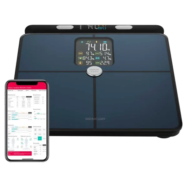 Sencor SBS 9102BK Fitnes smart vaga LCD 180kg, Teget