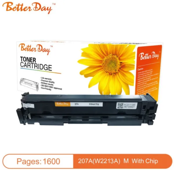 BetterDay 207A (W2213A) Toner zamenska kaseta za HP (M255/M283) 1.6k sa čipom, Magenta