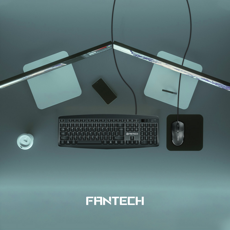 Fantech KM-100 Combo miš i tastatura, Crni