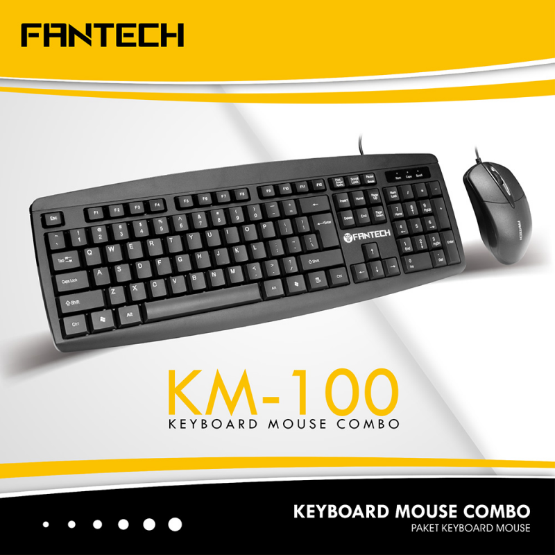 Fantech KM-100 Combo miš i tastatura, Crni