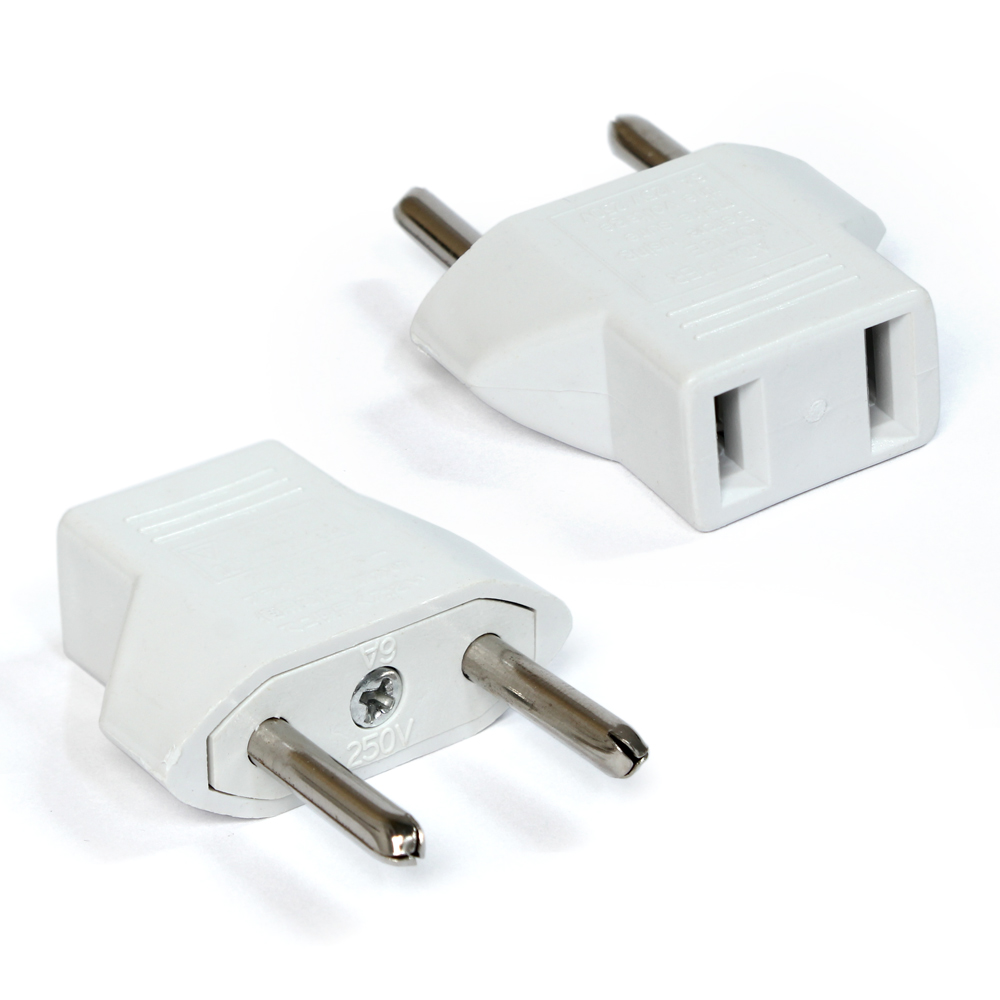Telempire JWD-USA Adapter USA (Kina) na EU Adapter beli, Beli