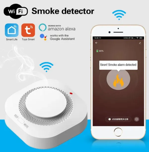 Gembird SMART-SMOKE Detektor dima Wifi 80DB