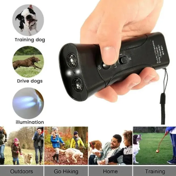 Gembird SMART-DOG-FLASHLIGHT-AT-D003 Ultrazvučni dreser za pse sa lampom