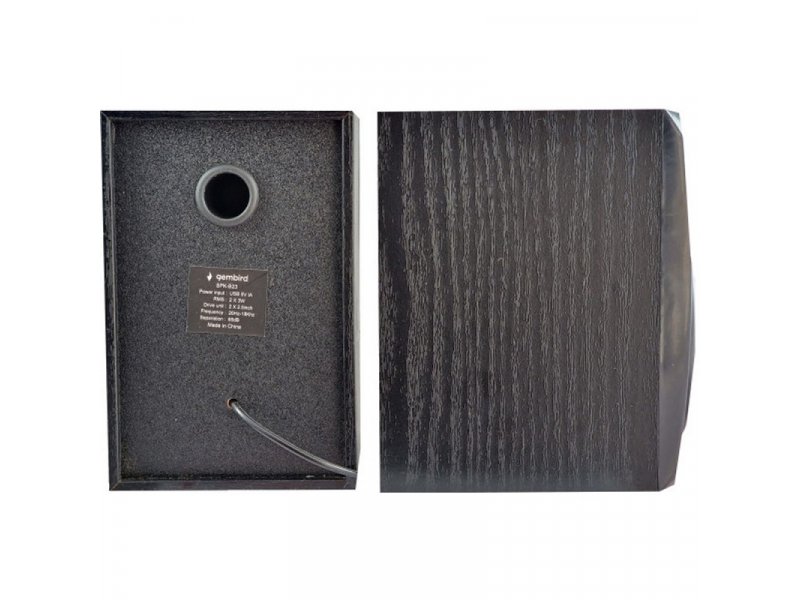 Gembird SPK-B23 Stereo zvučnici Black wood, Crna