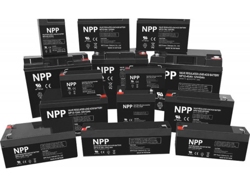NPP NP12V-7.5Ah AGM Baterija za UPS C20=7.5AH T1 151x65x94x100