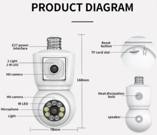 Gembird CAM-IP6MP-Q3 Kamera *GMB PTZ 6MP microSD 2x3,6mm