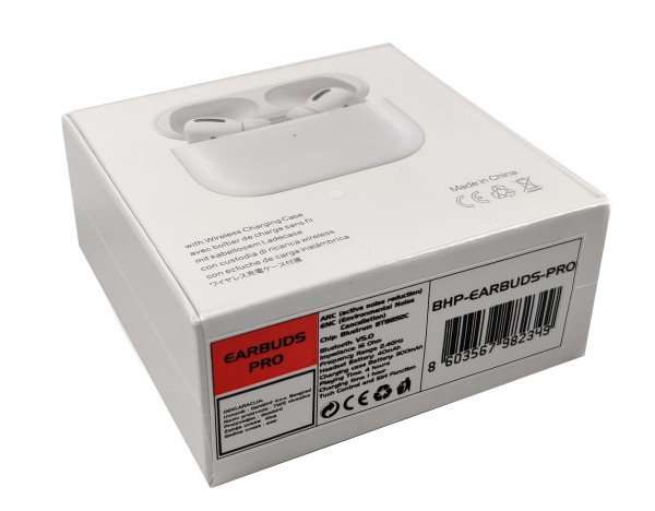 Gembird BHP-EARBUDS-PRO Bežične slušalice V5.0, Bele