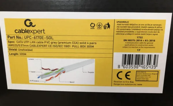 Gembird UPC-6170E-SOL Kabl u koturu UTP CCA 23AWG 0.57mm 305m