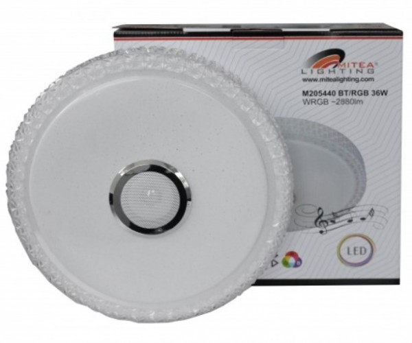 MITEA M205440-BT/WRGB LIGHTNING LED SMD plafonjera sa zvučnikom 5W bluetooth Android/iOS APP iLink