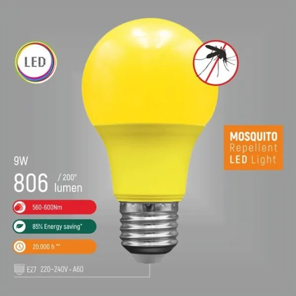MIT.EL LED ECO Sijalica E27 9W 806lm Antiinsekt