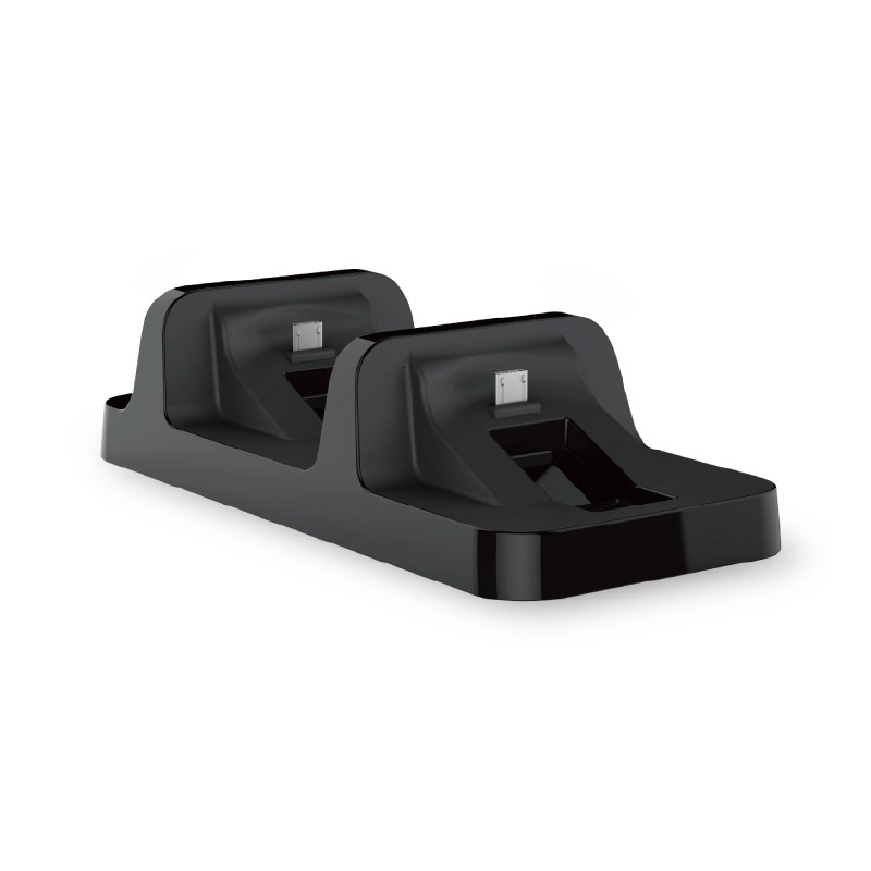 Dobe TP4-002W Docking station USB držač sa punjačem za 2 PS4 kontrolera, Crni