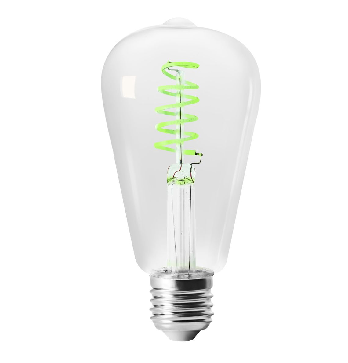 LYNCO LED Filament ST64 E27 4W 2000K, Zelena