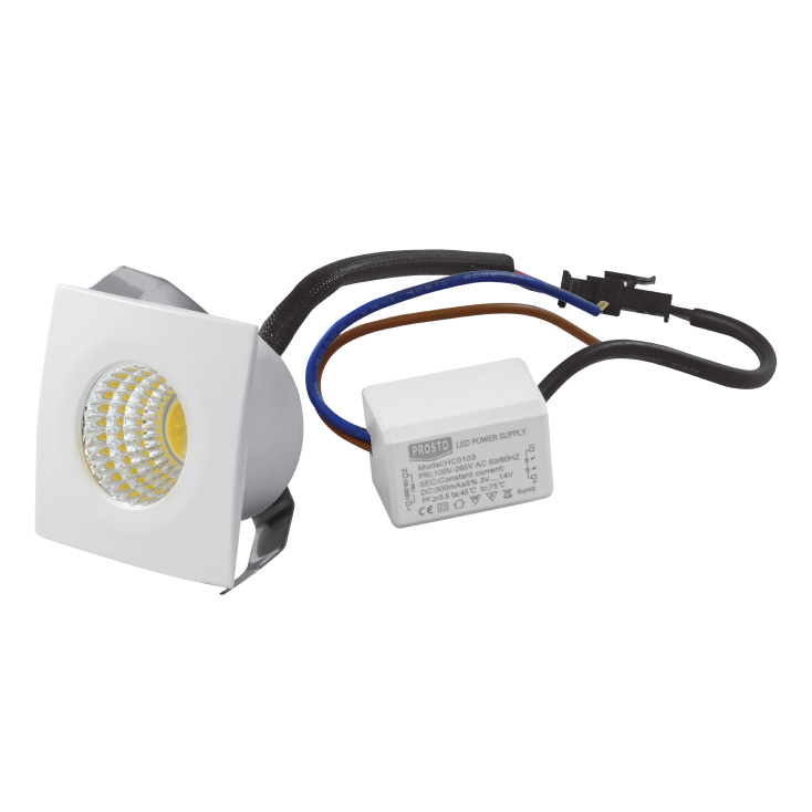 Prosto LUG-013-3/WW Ugradna LED lampa 3W toplo bela, Toplo bela