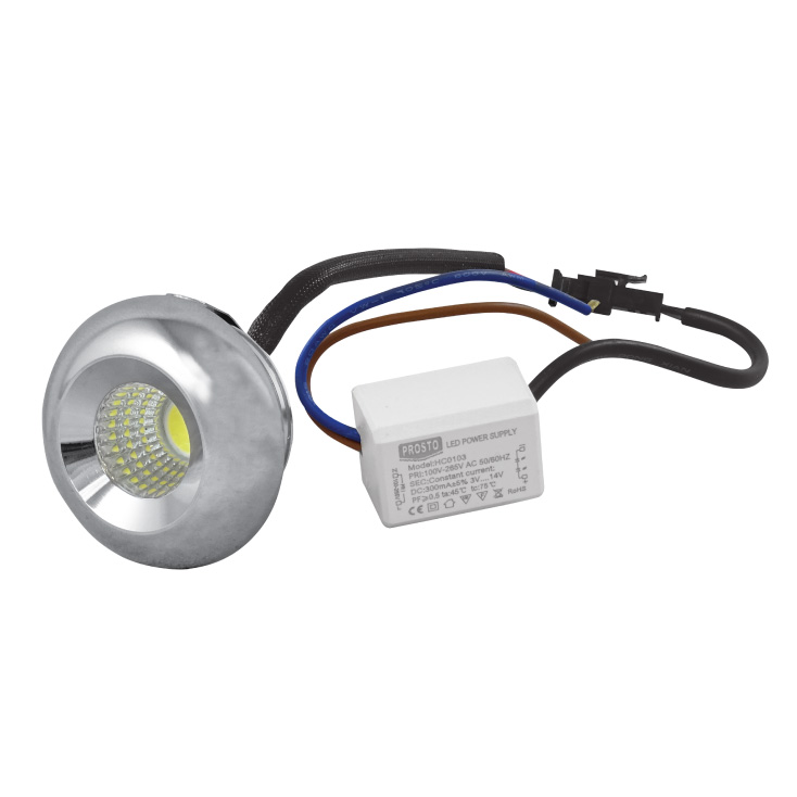 Prosto LUG-3320/CH-3/W Ugradna LED lampa 3W dnevno svetlo