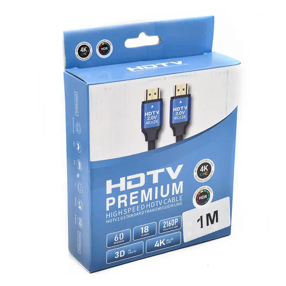 Kettz HDMI kabl M/M 2.0 pozlaćen 1m, Crni