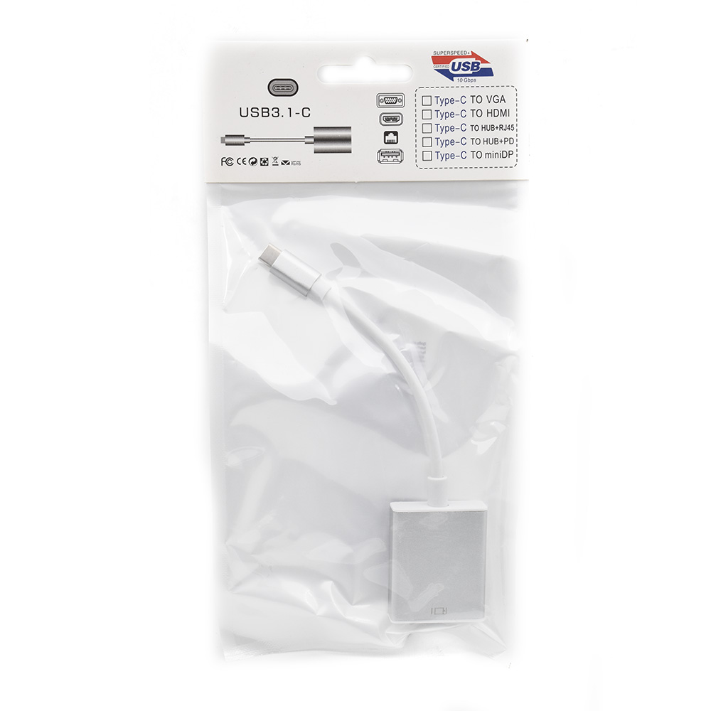 Adapter konverter Tip C-VGA T2CV-060 aluminijum Kettz