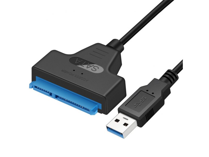 Velteh NKU-K122 Napojni kabl USB 3.0 na Sata 22 pin, Crni