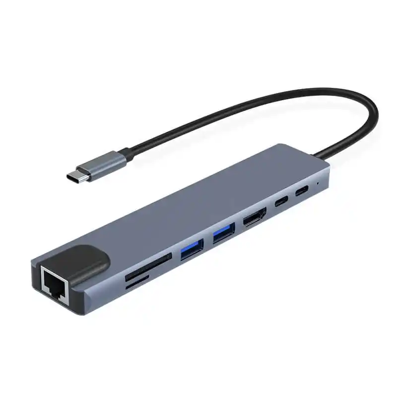 Kettz Adapter Multi port 8/1, Srebrni