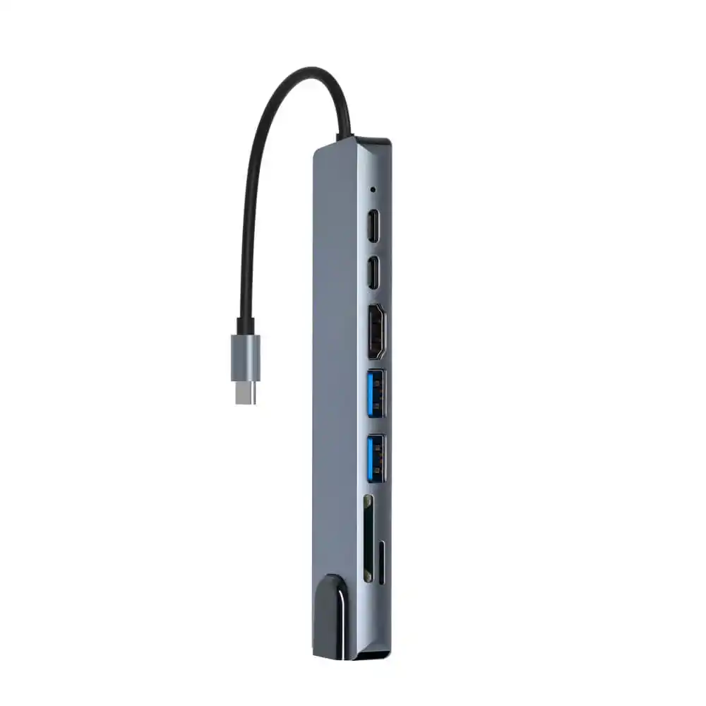 Kettz Adapter Multi port 8/1, Srebrni