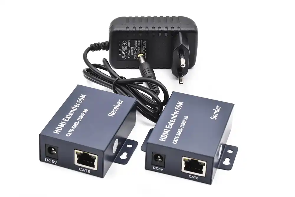 Kettz KT-HEX196 HDMI ekstender aktivni 60m 1080P, Crni