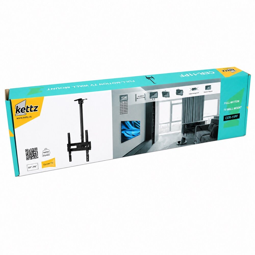 Kettz CER-11PF Plafonski nosač za TV 37-75" 45 kg