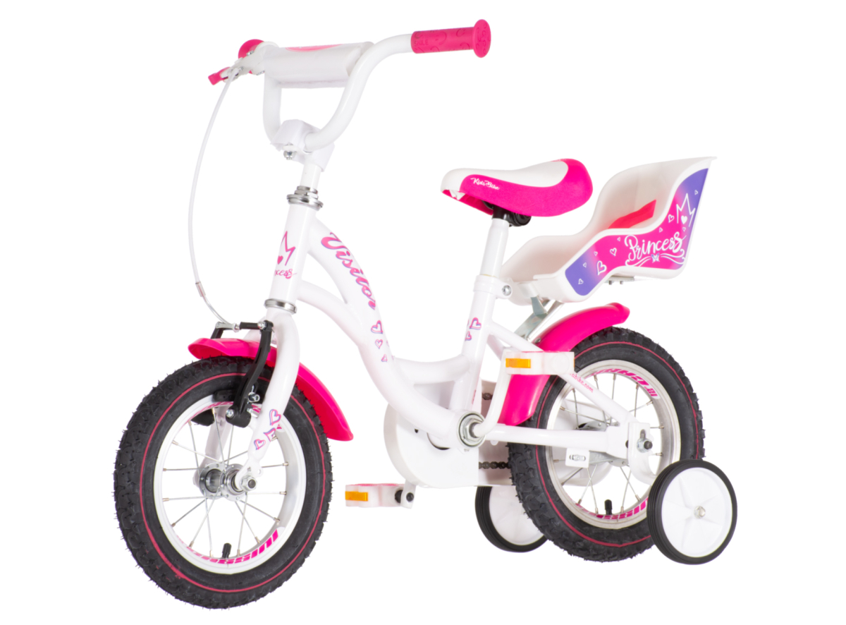 Visitor Princess Bicikl za devojčice 12"/7", Beli
