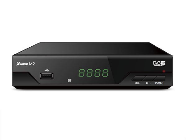Set Top BOX Xwave M2 DVB-T2 LED/scart/HDMI/RF in-out/USB/media player/metalno kućište