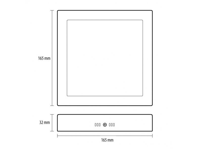 Prosto LNPS-P12/W Nadgradna panel lampa 12W LED Dnevno svetlo, Bela