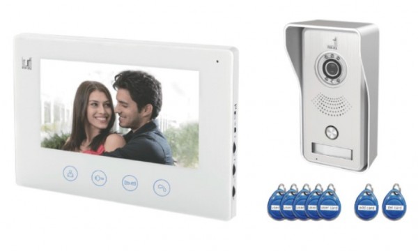 TEH-TEL RL-B17IID Video interfonski komplet RFID citac, Beli