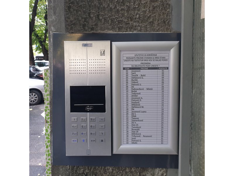 TEH-TEL Q2C Spoljna jedinica audio interfon 887