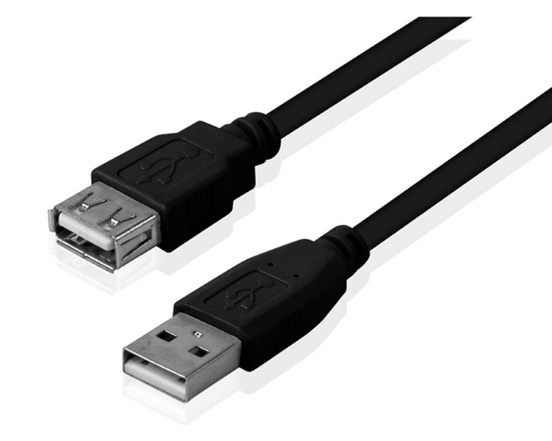 Fast Asia Kabl USB A - USB A M/F (produžni) 3m, Crni