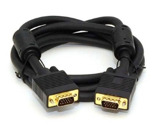 Fast Asia Kabl VGA M/M 5 m HQ feritno jezgro, Crni