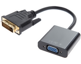 Fast Asia Adapter konvertor DVI-D (M) VGA (F), Crni