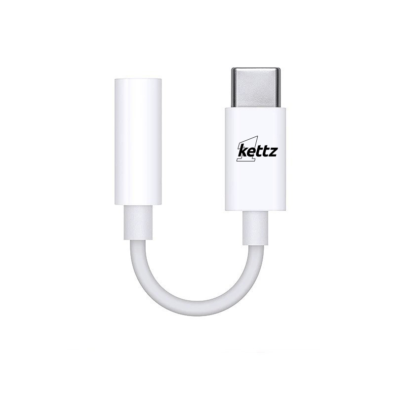 Kettz C2A-05 Adapter sa type C na AUX 3.5mm, Beli