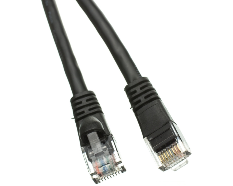 E-Green UTP patch Cat5e Kabl 2m, Crni
