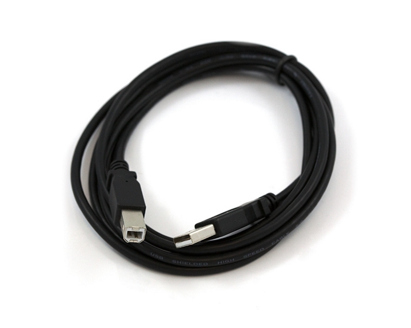 E-GREEN Kabl USB A - USB B M/M 1.8m ull bakar Premium, Crni
