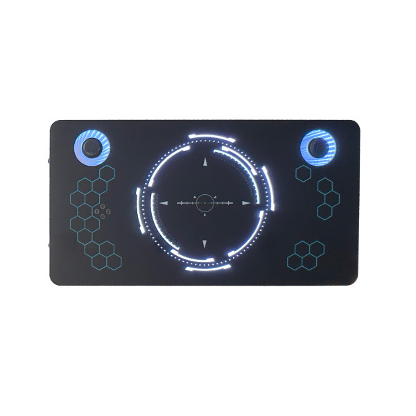 Shooter HC-GT-020X Gaming sto RGB osvetljenje, Crni