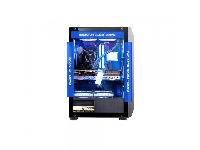 Zeus Y03B Midi kućište sa providnom stranicom 700W