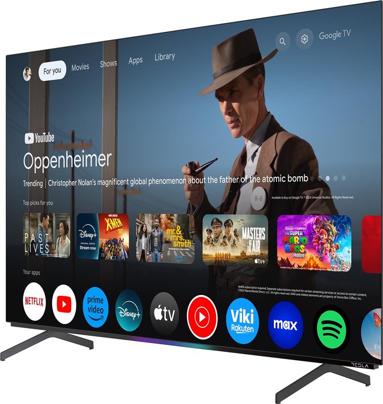 Tesla O65S949GUS Smart Televizor OLED 65" UHD Google TV Sivi