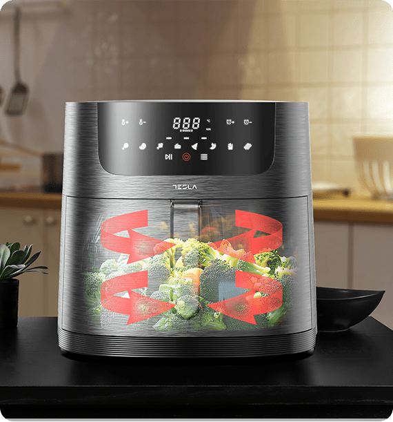 Tesla AF800B Friteza na vruć vazduh 1800 W 8 L, Crna