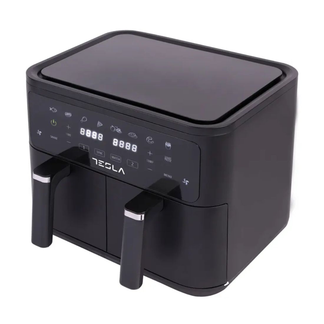 Tesla AF900BSD Air Fryer 2400 W 4,5 l + 4,5 l Digitalni panel, Crni