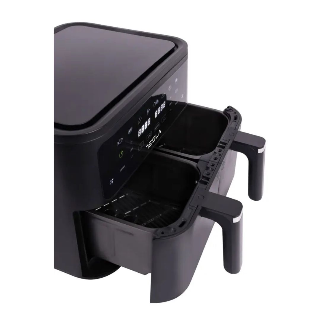 Tesla AF900BSD Air Fryer 2400 W 4,5 l + 4,5 l Digitalni panel, Crni