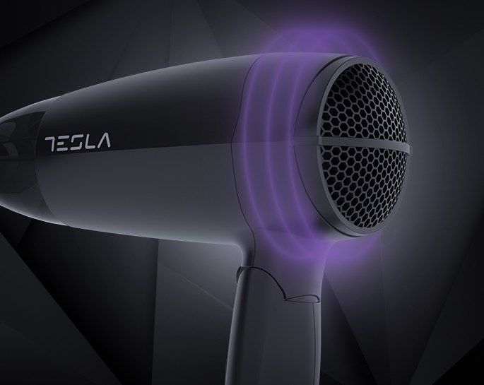 Tesla DRH200BT Fen za kosu Sklopiv 1600 W 2 nivoa, Crni