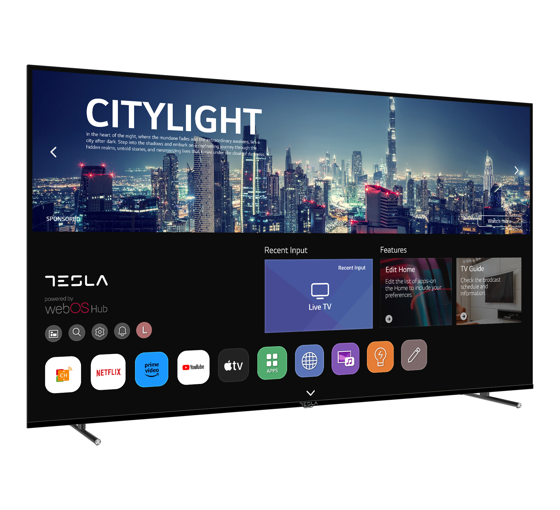 Tesla 75E645BUW Televizor 75" 4K UHD Smart, Crni