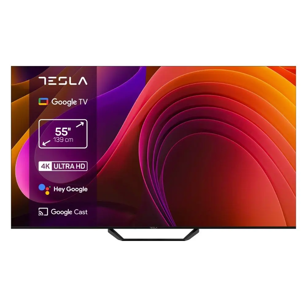 Tesla 55E655BUS Televizor 55" 3840 x 2160 (4K Ultra HD) Smart GoogleTV, Crni