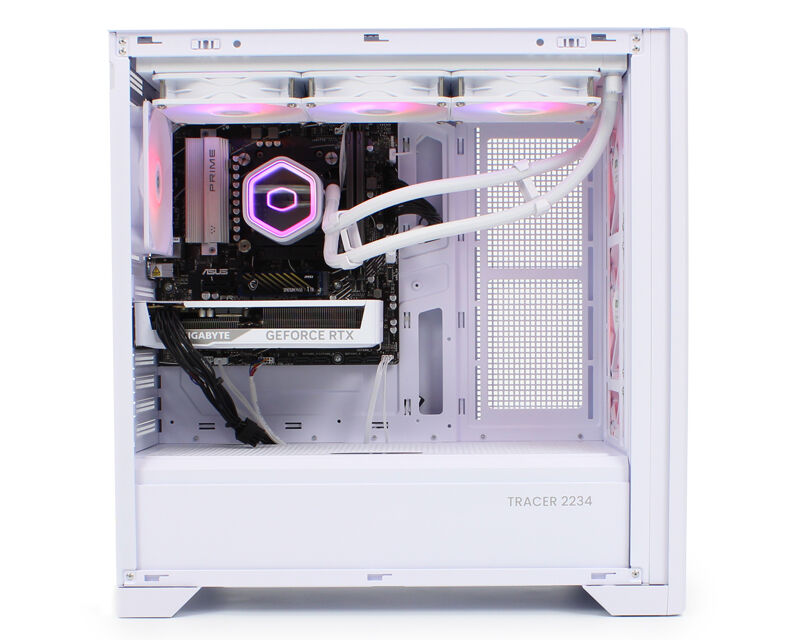 UGD Crate Tracer 2234 Kućište za desktop računar Mid Tower 4xRGB kulera, Belo