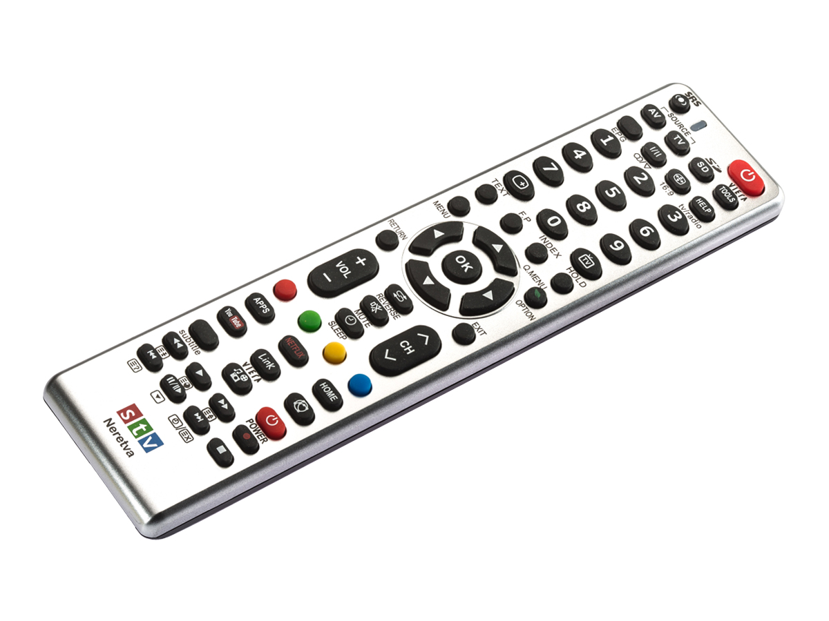 Stv Neretva Daljinski upravljač za PANASONIC JVC TOSHIBA televizore Sivi